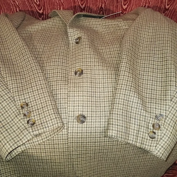 RALPH LAUREN GREEN LABEL 3 Button Long Sleeve Pure New Wool Blazer Men's Sz 44R - Picture 5 of 14